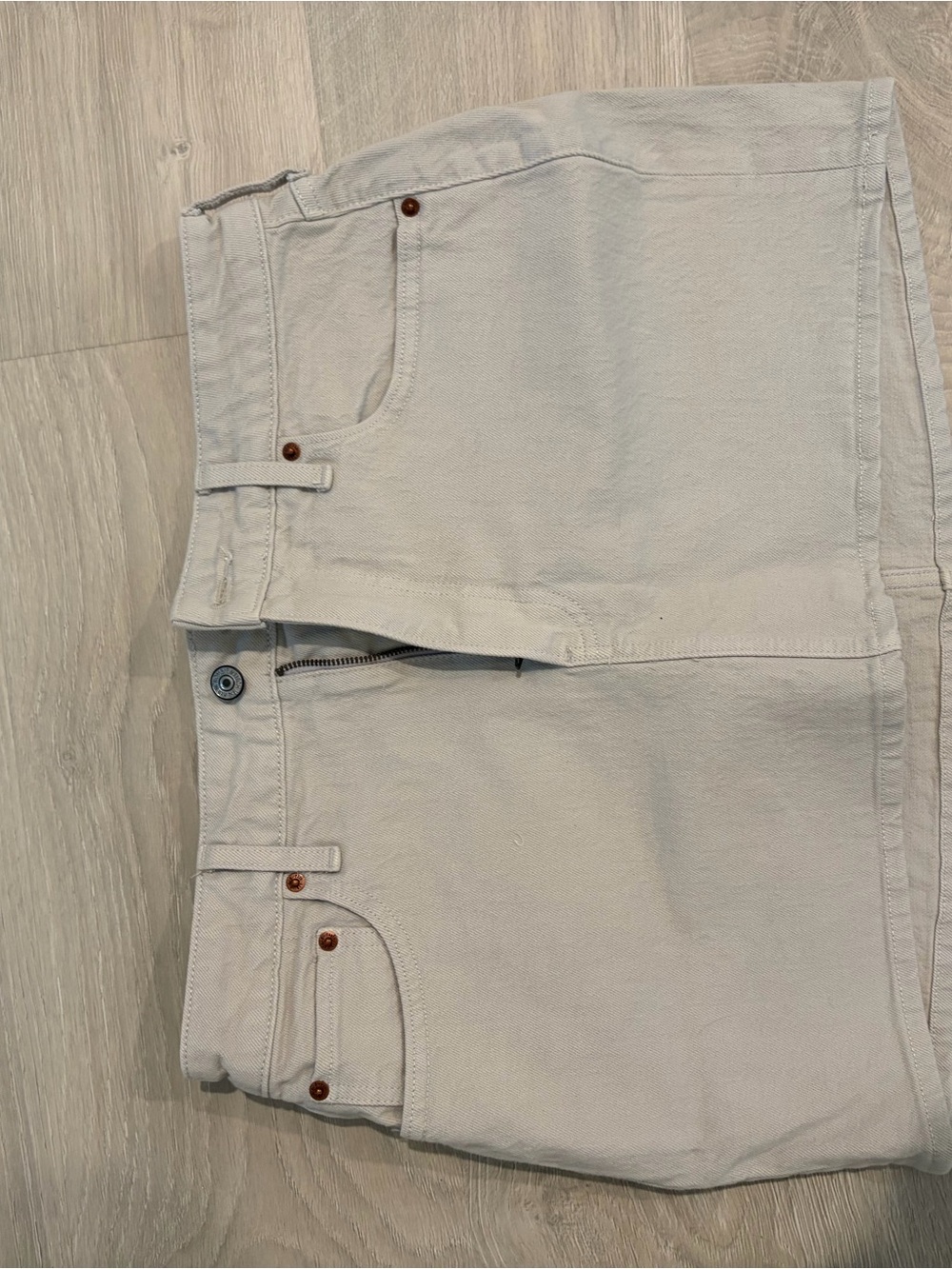 Abercrombie & Fitch Light Beige Mini Skirt